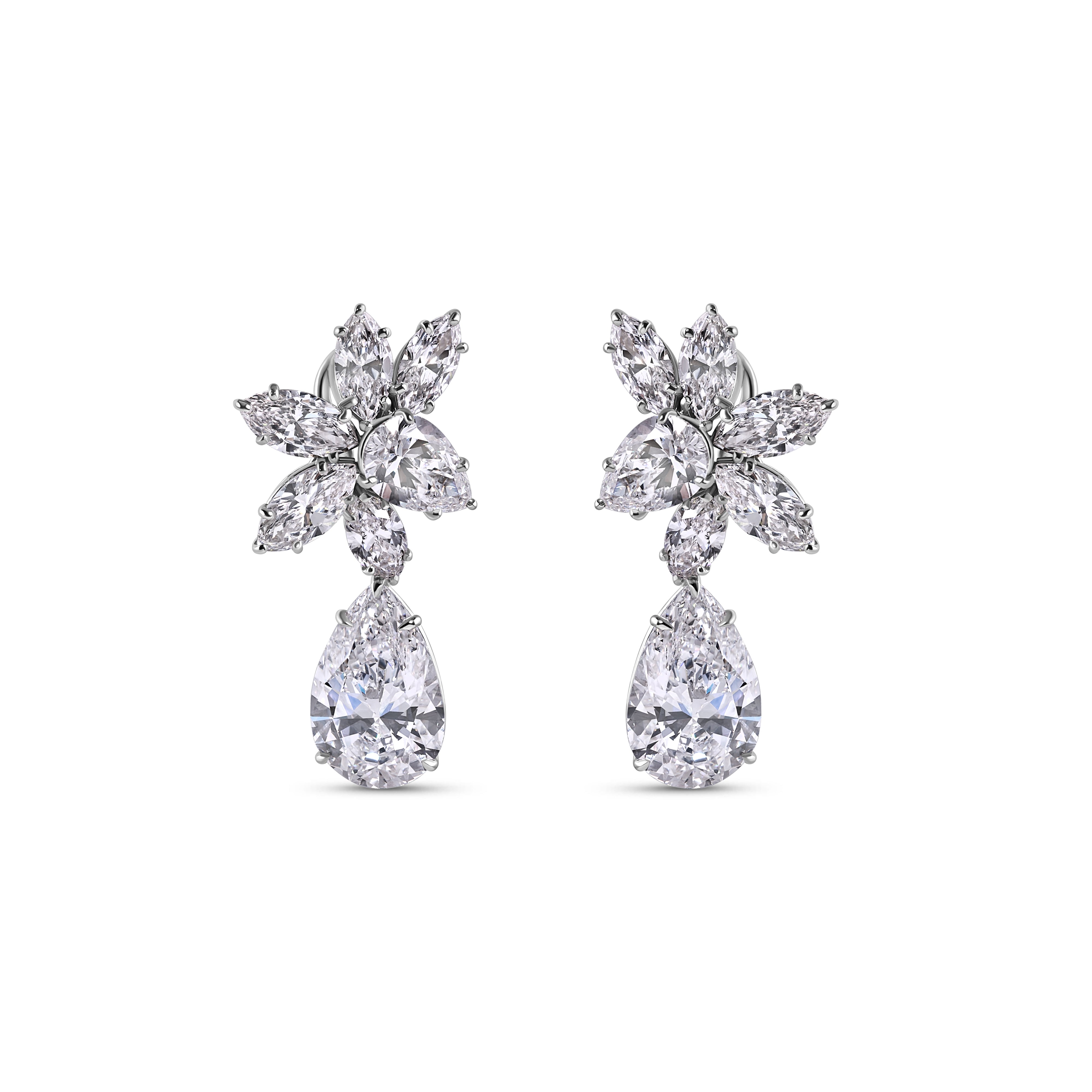 Transformable Diamond Drop Earrings