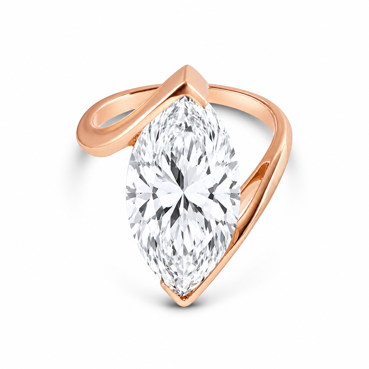 Marquise Diamond Solitaire Ring