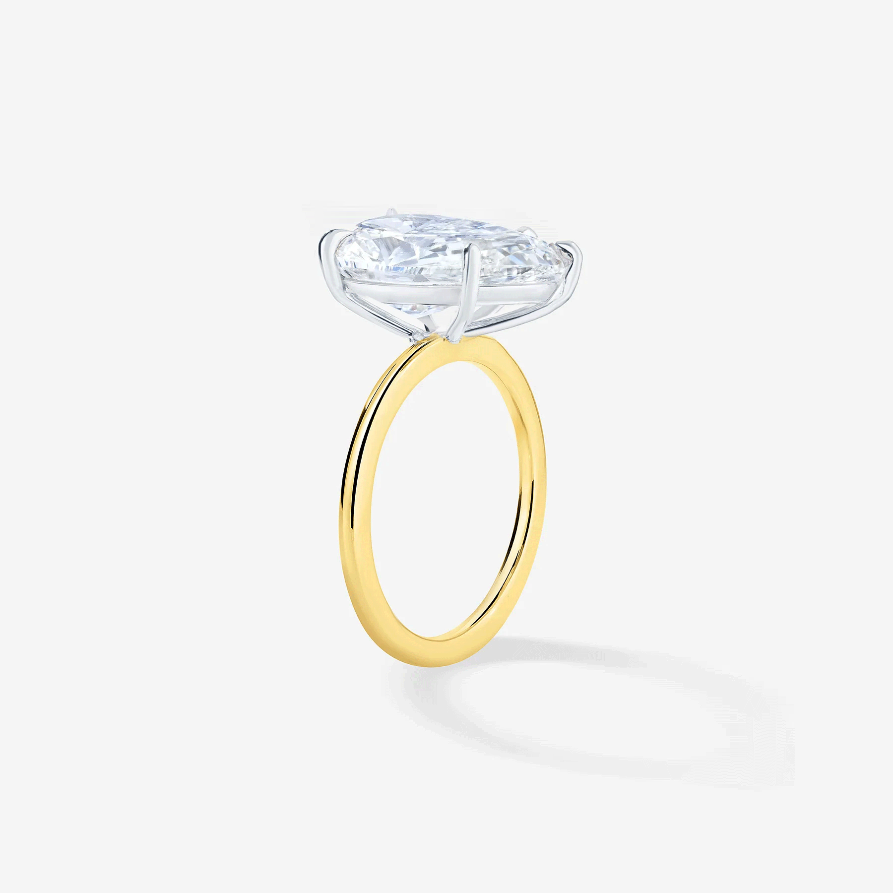 Certified IGI Pear-Shaped Lab-Grown Diamond Solitaire Ring