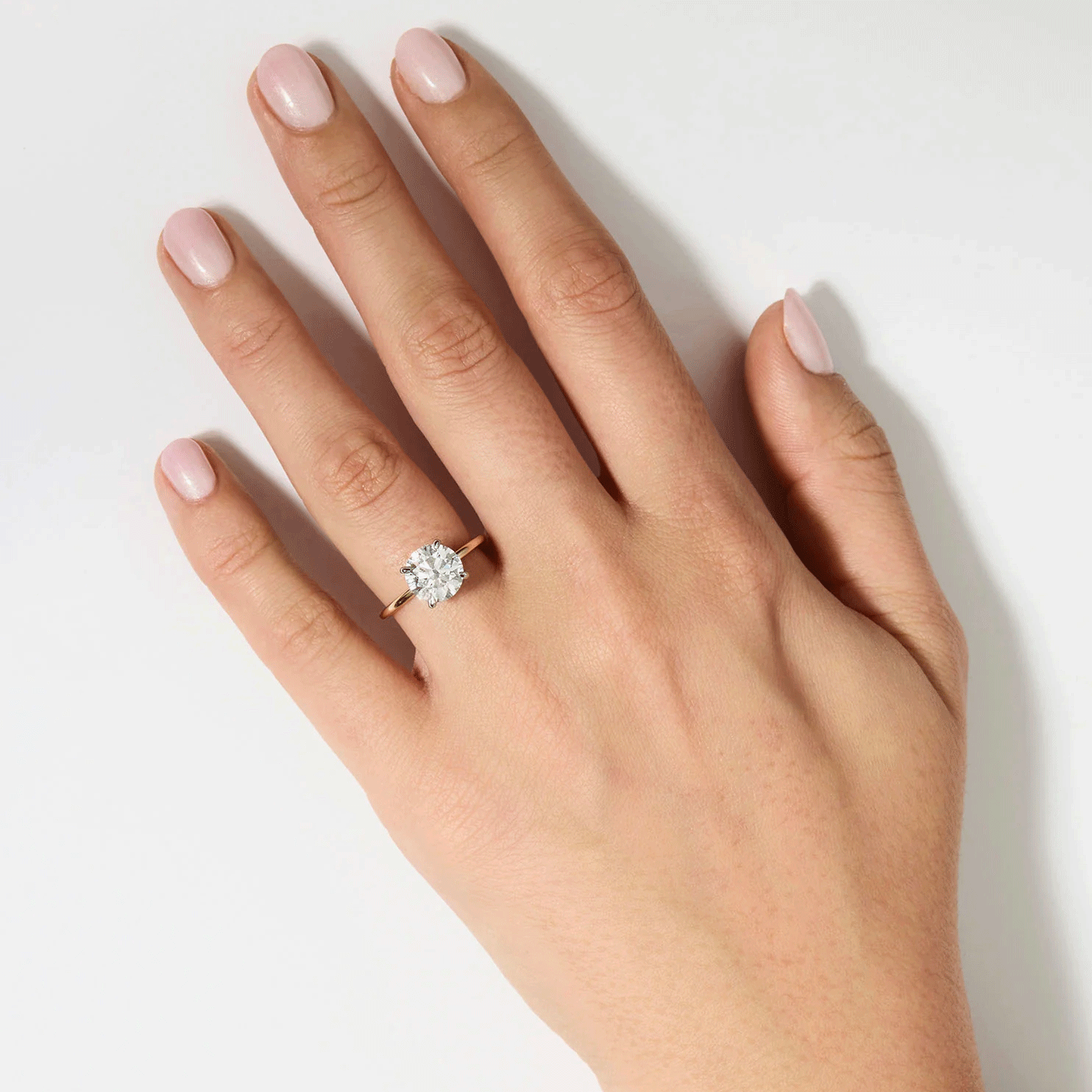 Certified IGI Round Lab-Grown Diamond Solitaire Ring