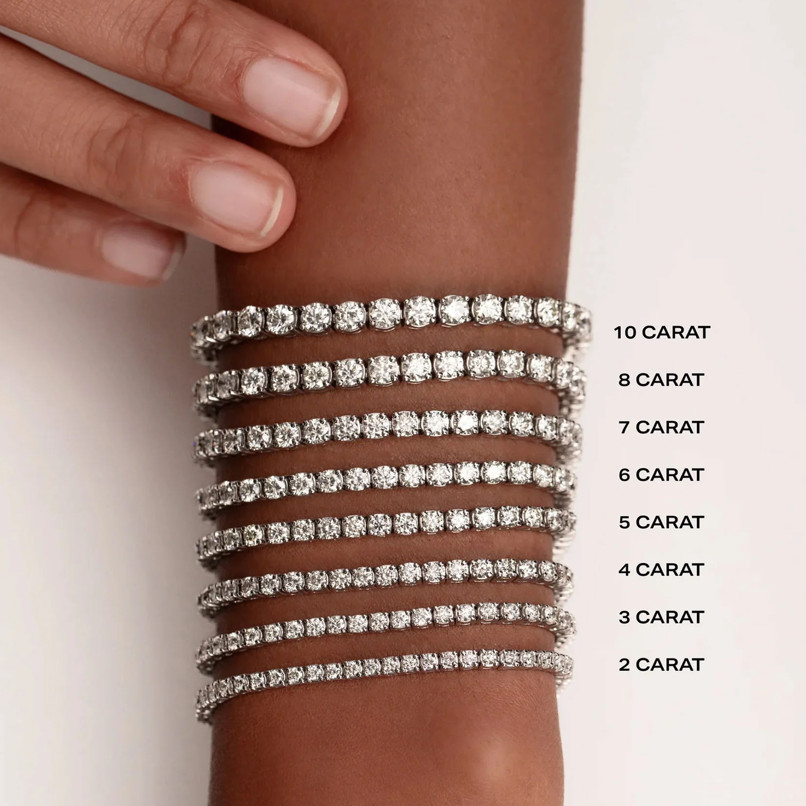 Certified IGI Classic Diamond Tennis Bracelet