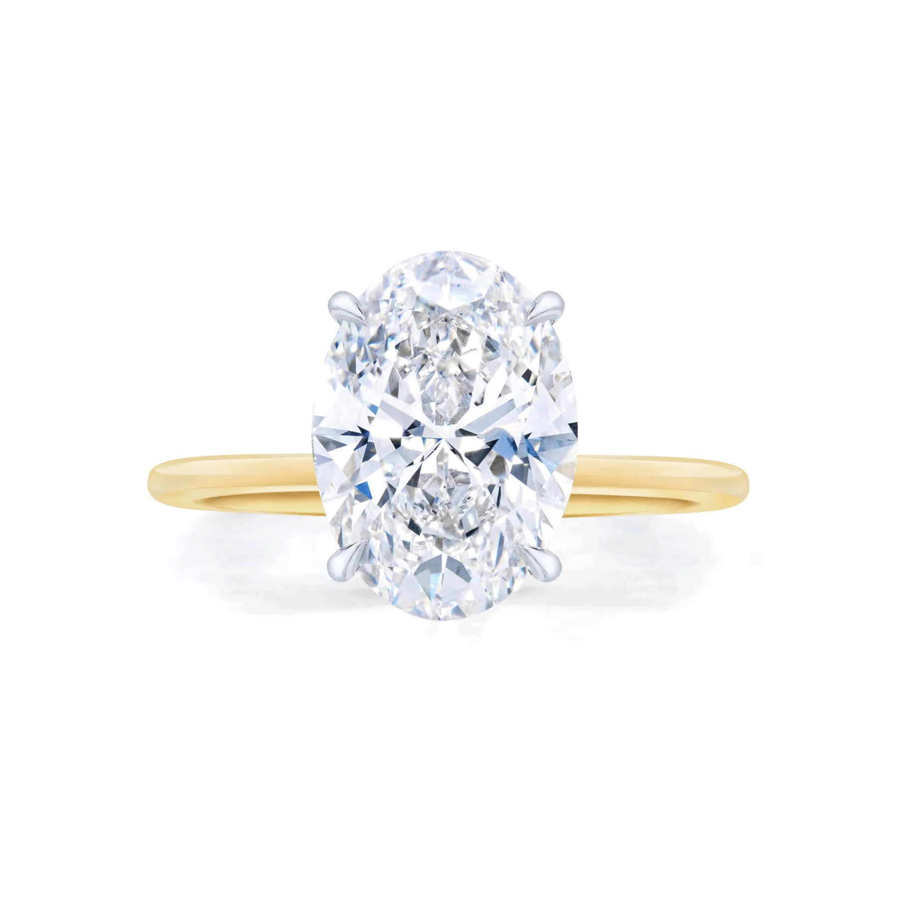 Certified IGI Oval Lab-Grown Diamond Solitaire Ring