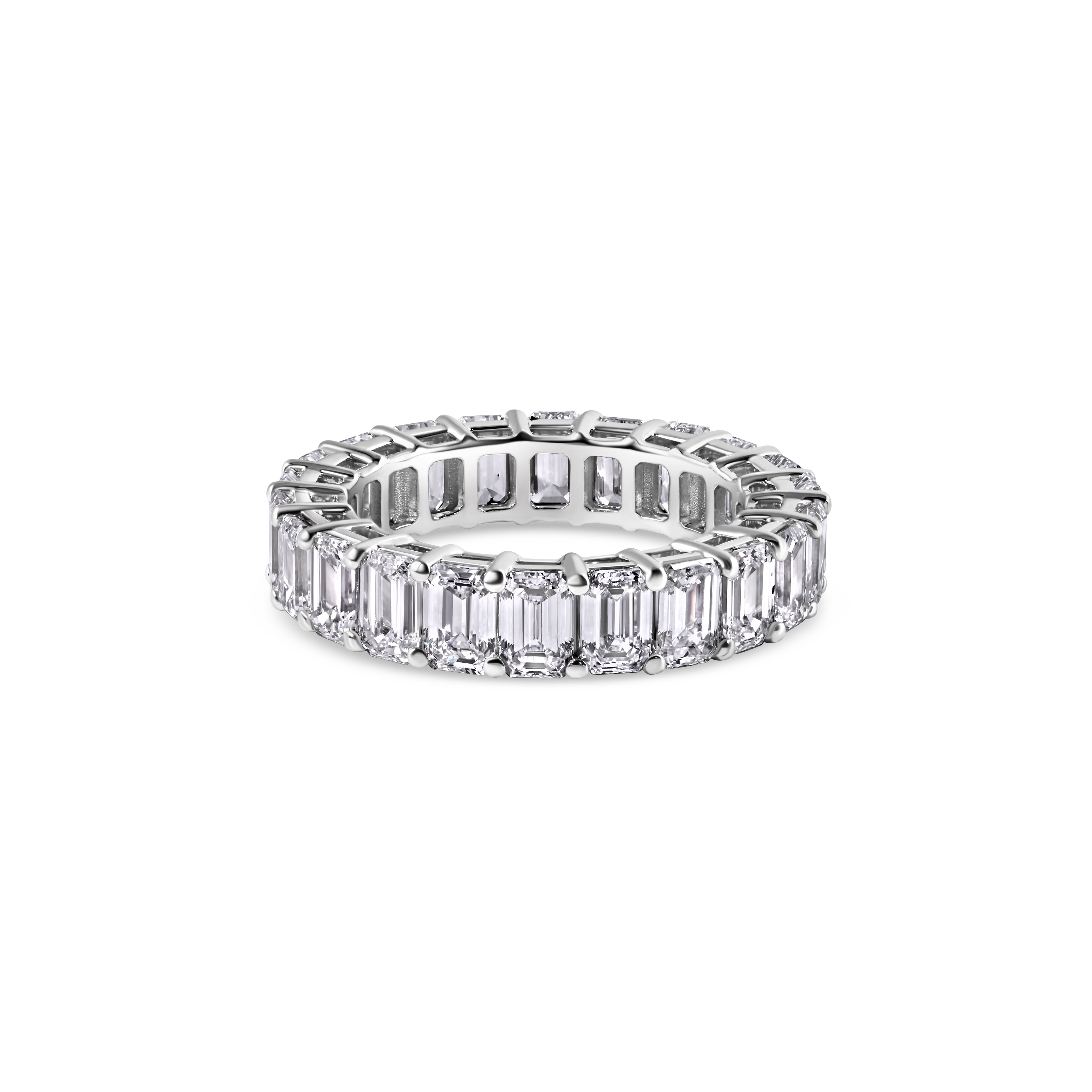 Emerald-Cut Eternity Band