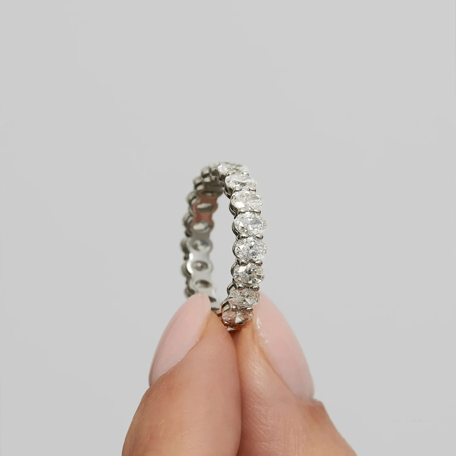 Certified IGI Oval Lab-Grown Diamond Eternity Band