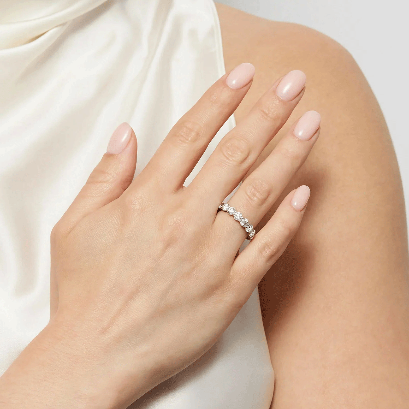 Certified IGI Round Lab-Grown Diamond Eternity Band