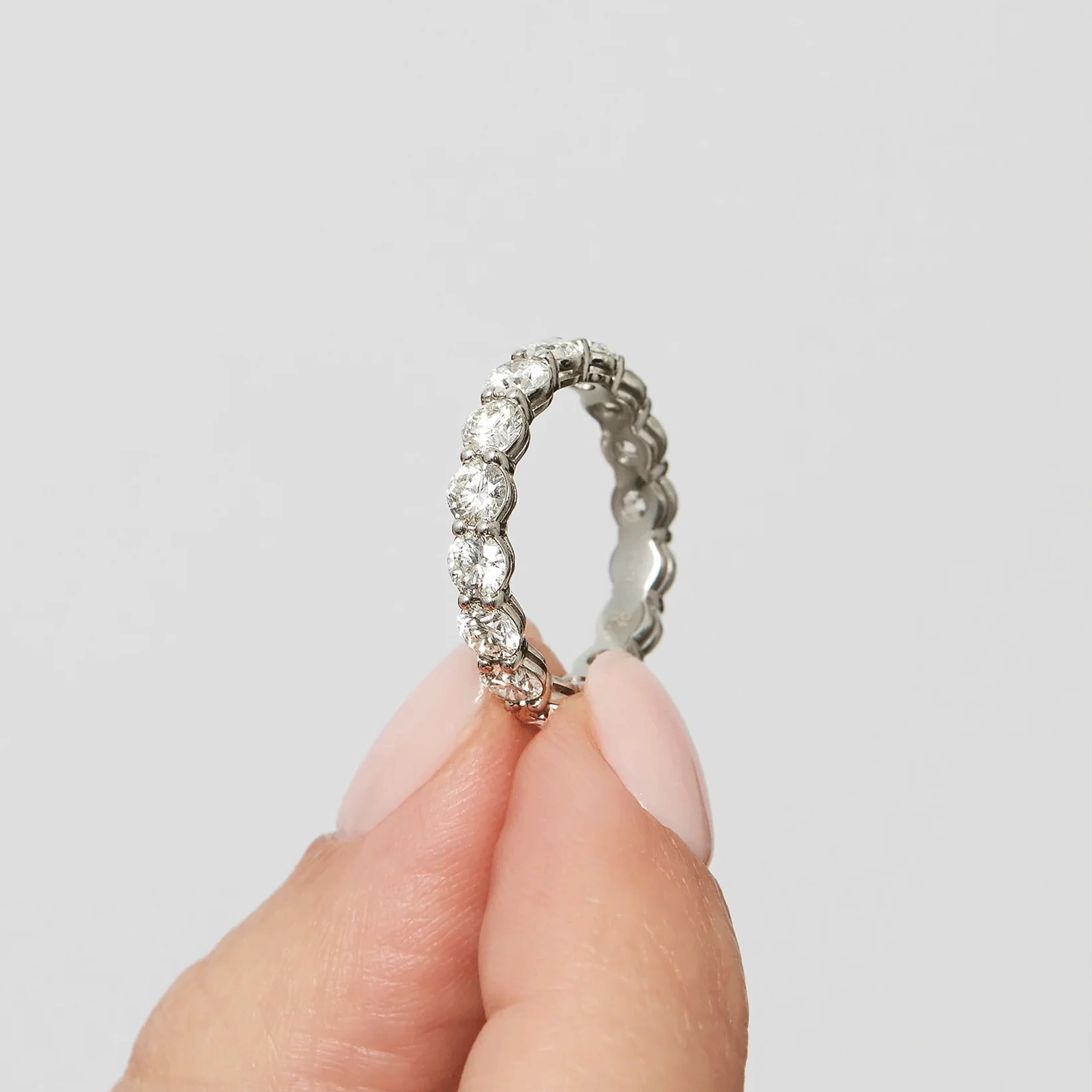 Certified IGI Round Lab-Grown Diamond Eternity Band