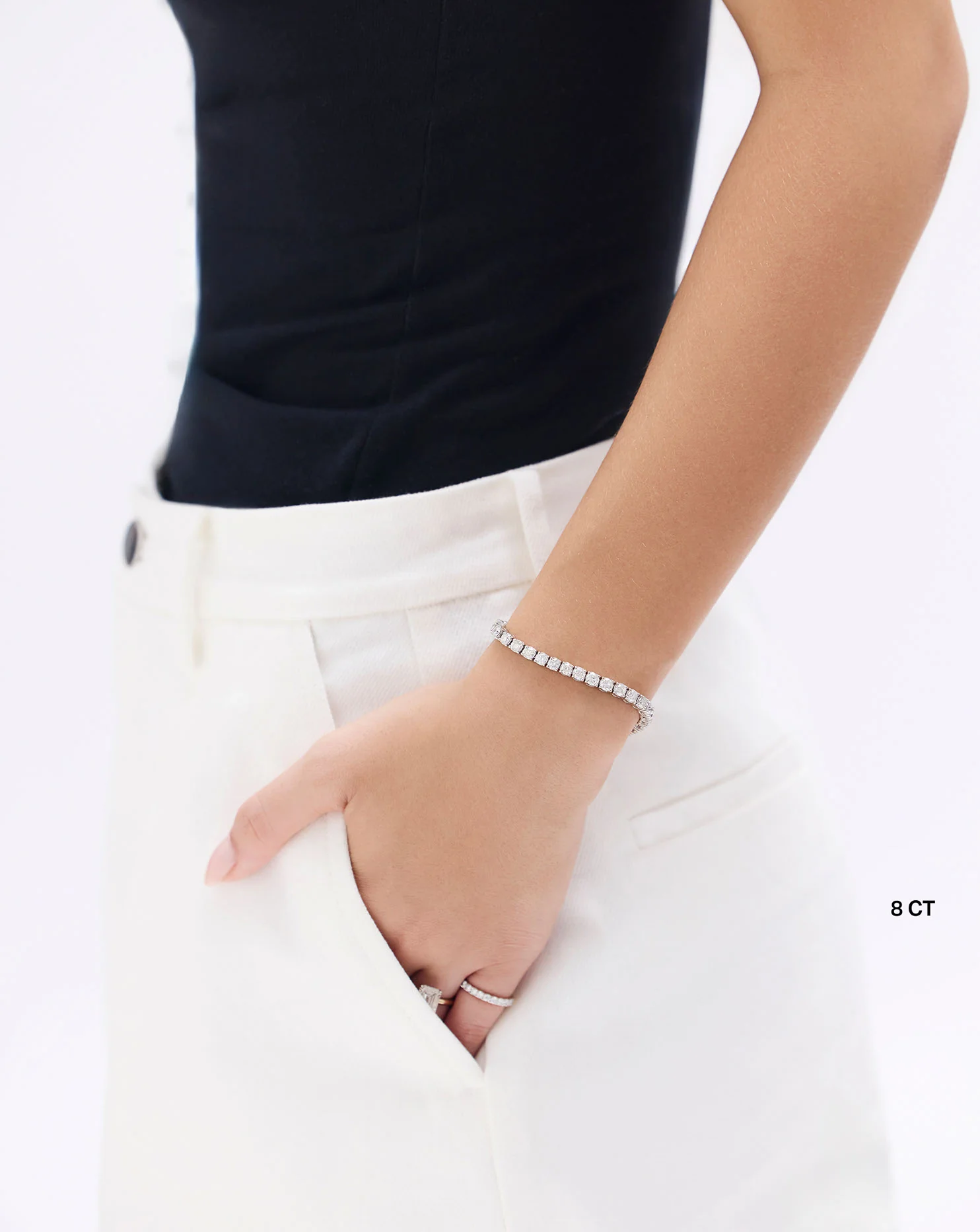Certified IGI Classic Diamond Tennis Bracelet