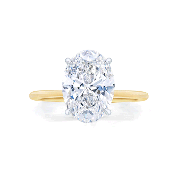 Certified IGI Oval Lab-Grown Diamond Solitaire Ring