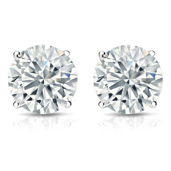 Certified LGD Classic Four Prong Stud Earrings